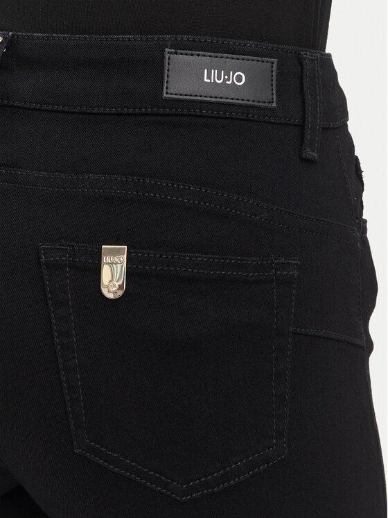 Liu Jo Liu Jo Džinsi UF6025 D0328 Melns Straight Fit