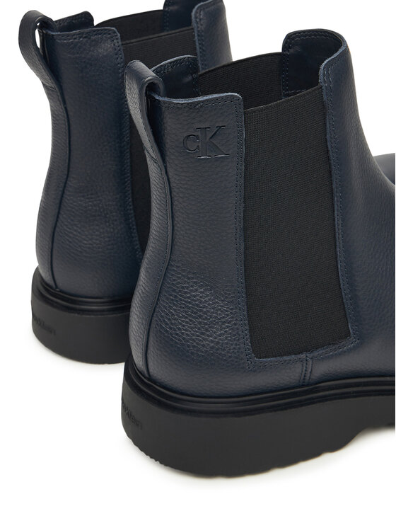 Calvin Klein Calvin Klein Μποτάκια με λάστιχο Combat Ess Chelsea Boot Lth YM0YM01374 Σκούρο μπλε