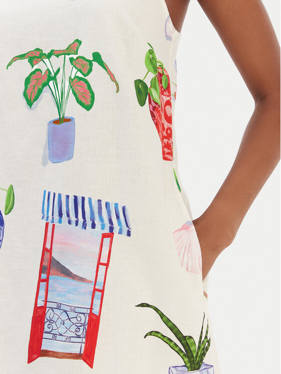 Seafolly Seafolly Vestito estivo La Boca 55652-DR Écru Regular Fit