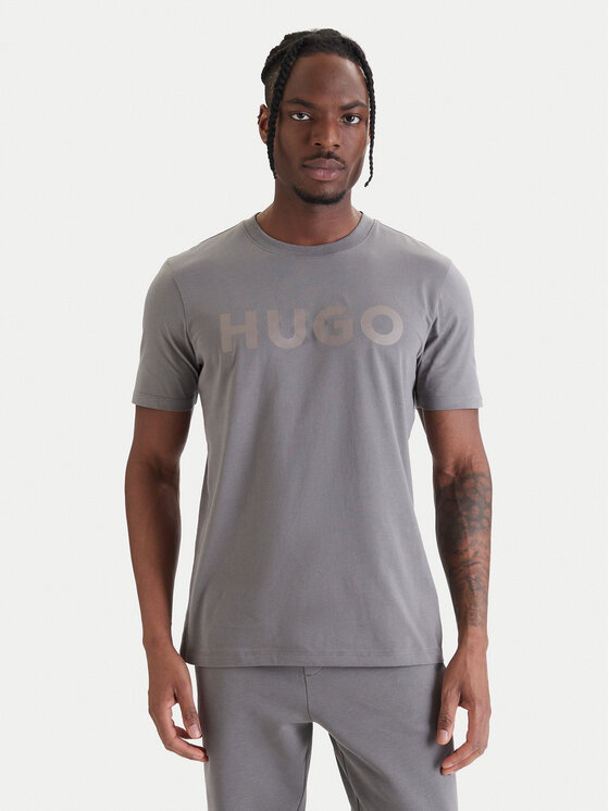 HUGO HUGO Póló Dulivio 50467556 Szürke Regular Fit