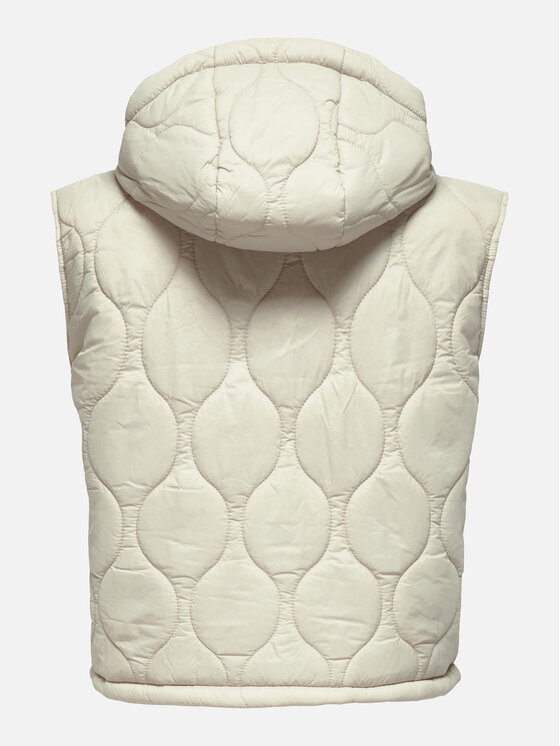 ONLY ONLY Bezrękawnik Valentina 15315383 Écru Regular Fit