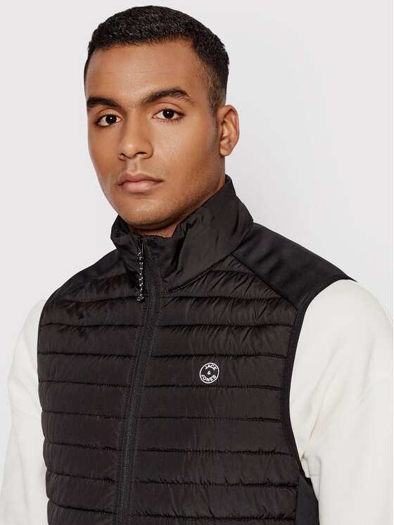 Jack & Jones Jack & Jones Kamizelka Multi 12200684 Czarny Slim Fit