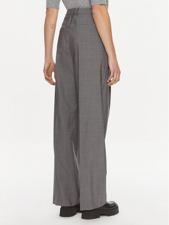 BOSS Boss Hlače iz tkanine Tenly 50505608 Siva Straight Fit