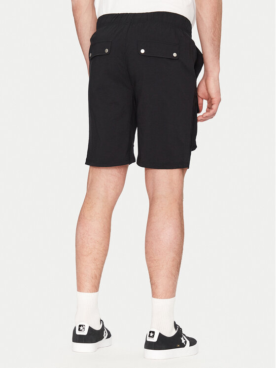 Resteröds Resteröds Šortky z materiálu Malone 55251 6441 Černá Regular Fit