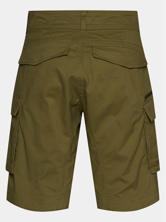 REPLAY Replay Szorty materiałowe M9907.000.84387 Zielony Regular Fit