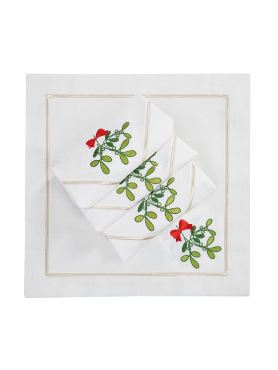 Roseberry Home Roseberry Home Serwetki Mistletoe Panama Biały