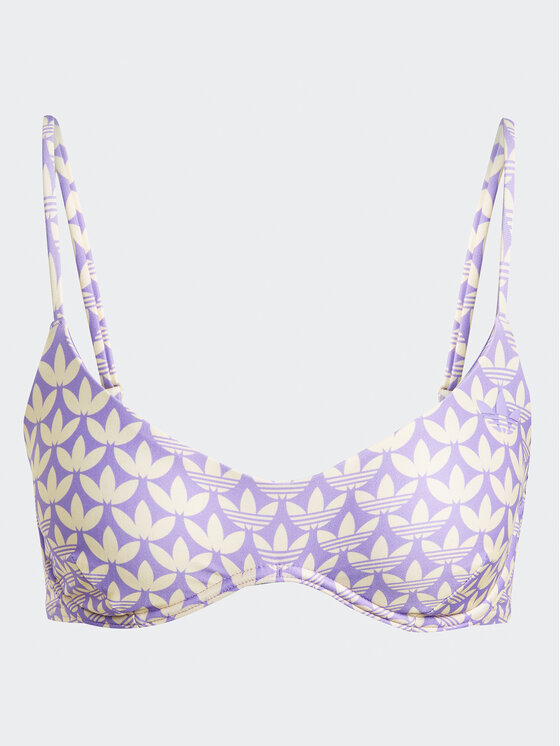 adidas Góra od bikini Originals Monogram Swim Top H49589 Fioletowy |  Modivo.pl