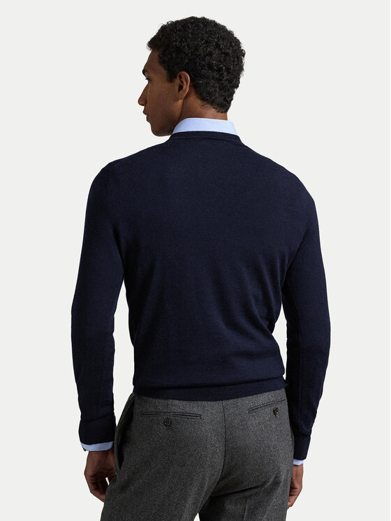 Polo Ralph Lauren Polo Ralph Lauren Pulover 710946143001 Bleumarin Slim Fit