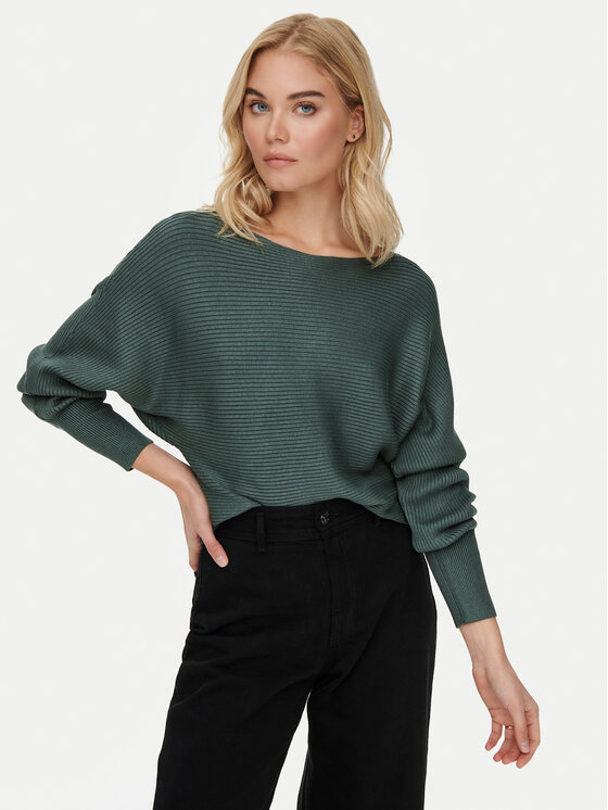 ONLY ONLY Sweter Adaline 15226298 Zielony Relaxed Fit