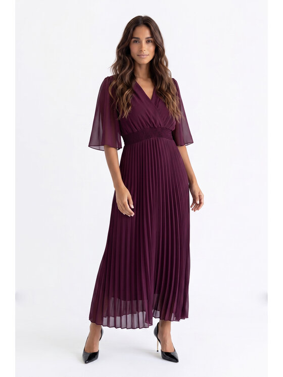 FIGL FIGL Sukienka koktajlowa M1124 Fioletowy A-Line Fit