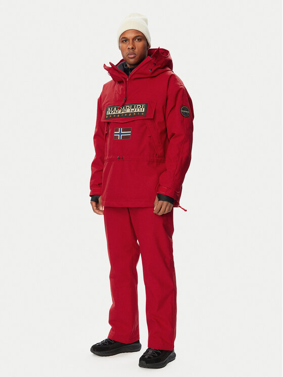 Napapijri Napapijri Smučarske hlače Colbeck Next NP0A8B3E Temno rdeča Loose Fit