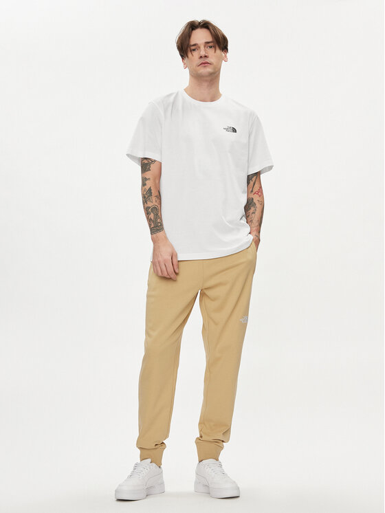 The North Face The North Face Тишърт Simple Dome NF0A87NG Бял Regular Fit