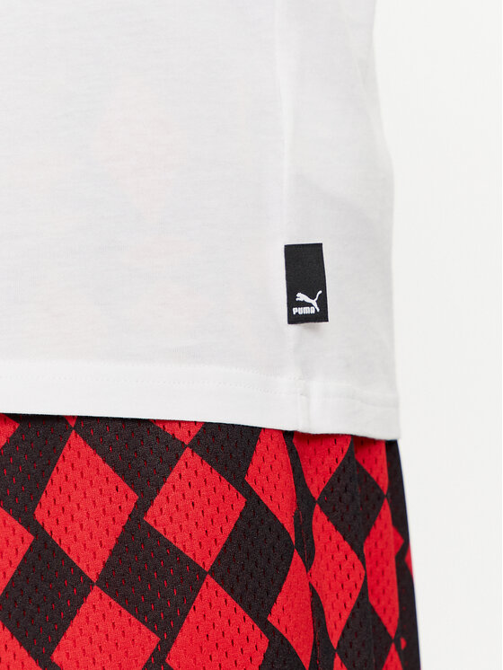 Puma Puma Marškinėliai Graphics Spritz 625414 Balta Regular Fit