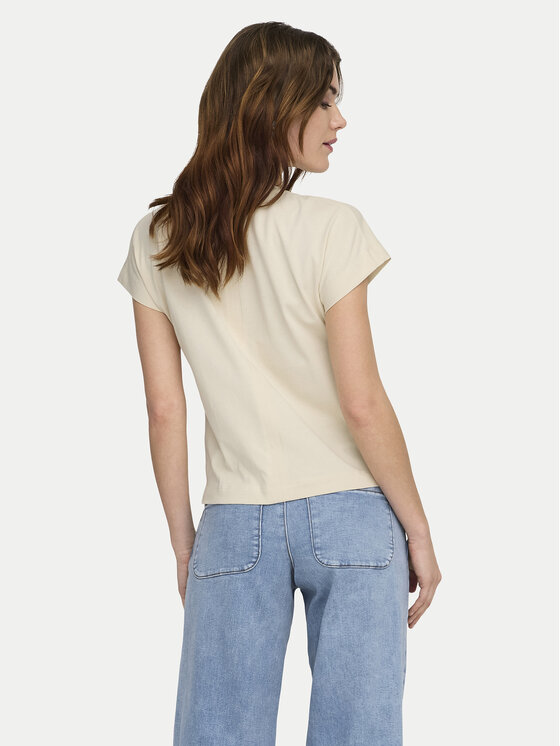 ONLY ONLY T-Shirt Erica 15308926 Beżowy Oversize
