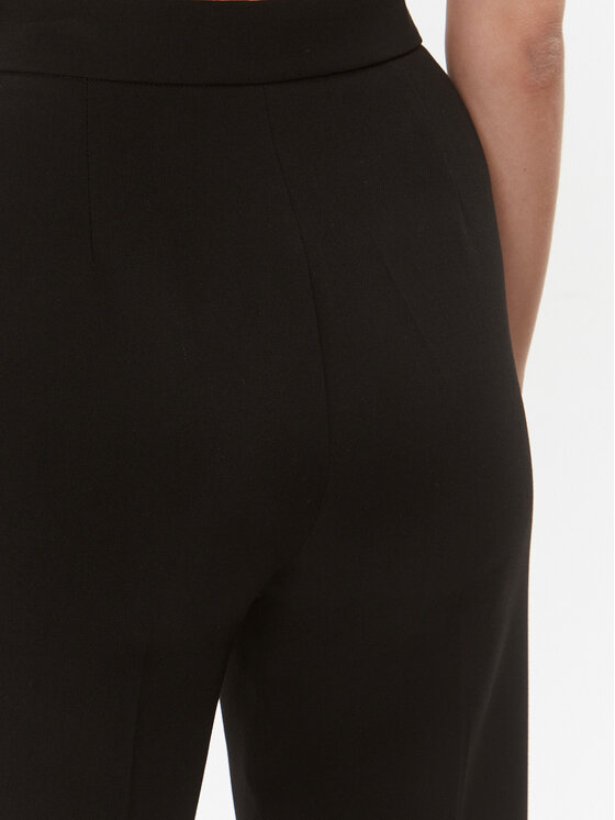 TWINSET TWINSET Kalhoty z materiálu 232TT2191 Černá Flare Fit