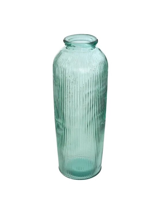 MIAhome MIAhome Wazon szklany, prążkowany Luz 72 cm Zielony