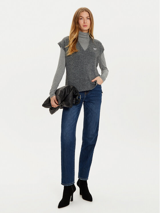 Liu Jo Liu Jo Sweter WF4432 MA49P Szary Regular Fit