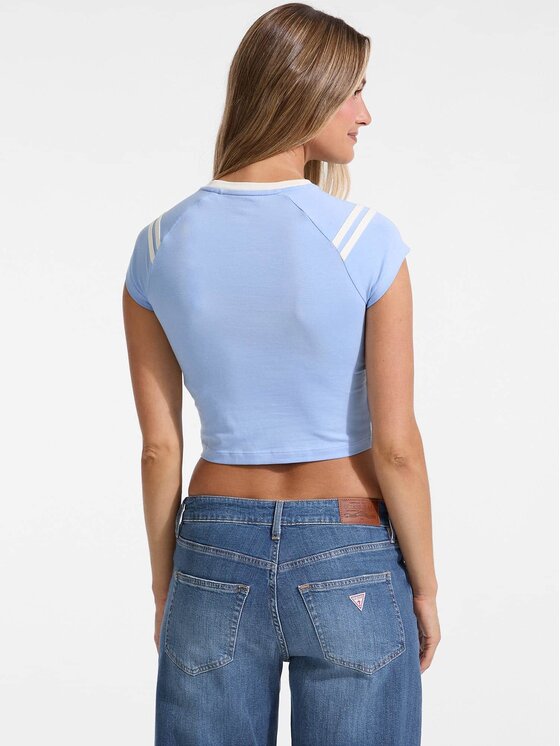 Guess Jeans Guess Jeans T-Shirt 175483 Niebieski Classic Fit
