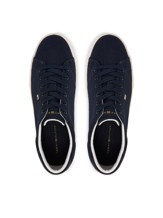 Tommy Hilfiger Tommy Hilfiger Sportcipők Th Low Profile Vulc Canvas FW0FW09102 Sötétkék