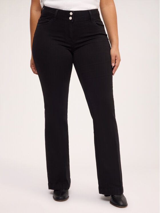 Fiorella Rubino Fiorella Rubino Jeansy P464T105158N033 Czarny Flare Fit