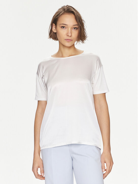BOSS Boss Majica Esandy 50457656 Écru Relaxed Fit
