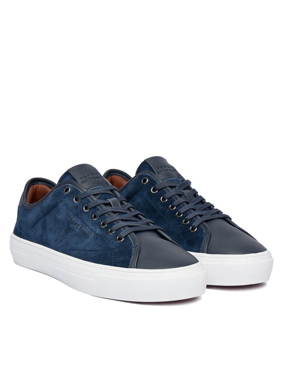 Tommy Hilfiger Tommy Hilfiger Sneakers Premium Dress Leather Mix FM0FM05842 Bleumarin