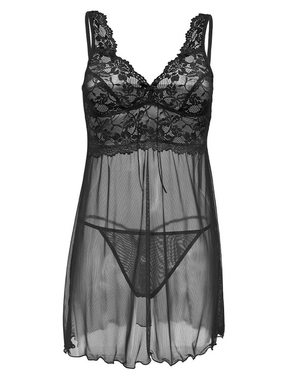 DKaren Lingerie DKaren Lingerie Komplet bielizny Vivian Czarny Classic Fit