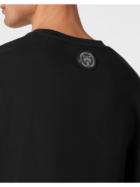 Plein Sport Plein Sport Longsleeve 13089 Czarny Regular Fit