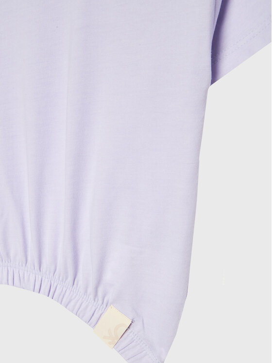 United Colors Of Benetton United Colors Of Benetton T-shirt 37YKC10AU Ljubičasta Boxy Fit