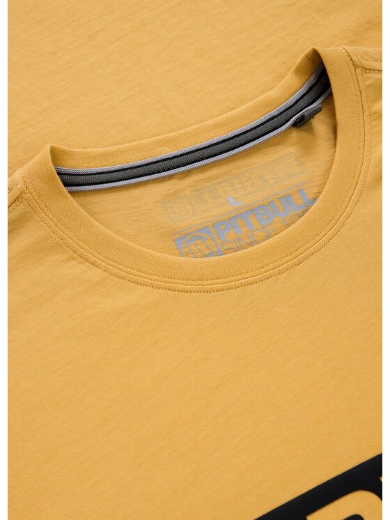 PITBULL PITBULL T-Shirt Koszulka Żółty Regular Fit
