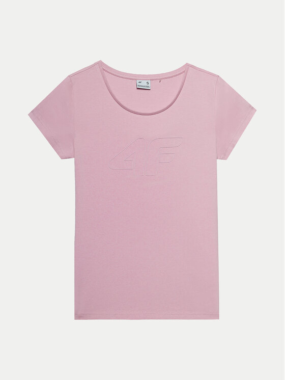 4F 4F T-shirt 4FWSS24TTSHF1163 Ružičasta Slim Fit