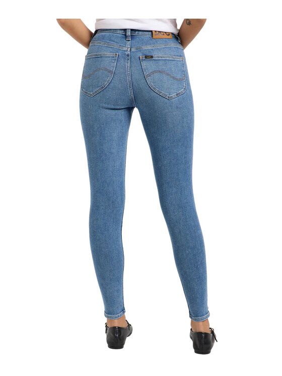 Lee Lee Jeansy 112363794 Niebieski Skinny Fit