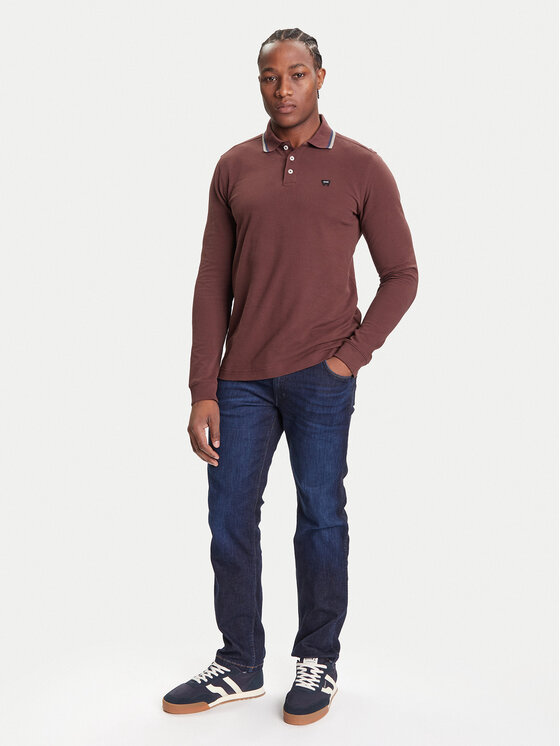 Wrangler Wrangler Polo 112371508 Smeđa Regular Fit