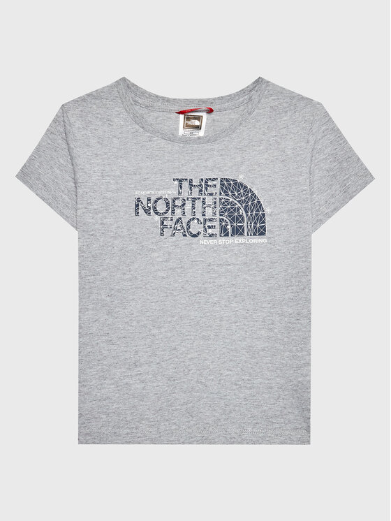 The North Face T-krekls Graphic NF0A7X5B Pelēks Regular Fit