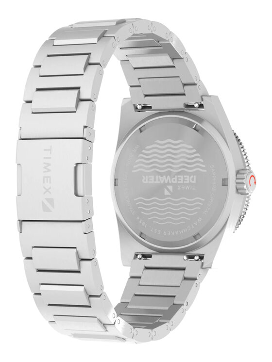 Timex Timex Zegarek TW2W95200 Srebrny