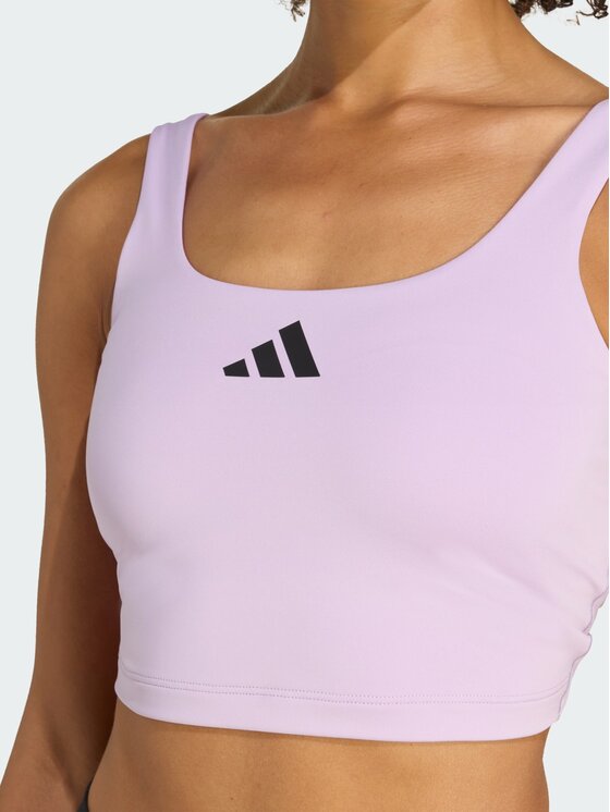 adidas adidas Biustonosz sportowy Power Light Support Fioletowy