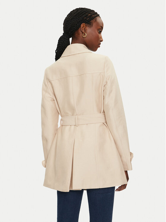 Morgan Morgan Trench 241-GLADIA Bej Slim Fit