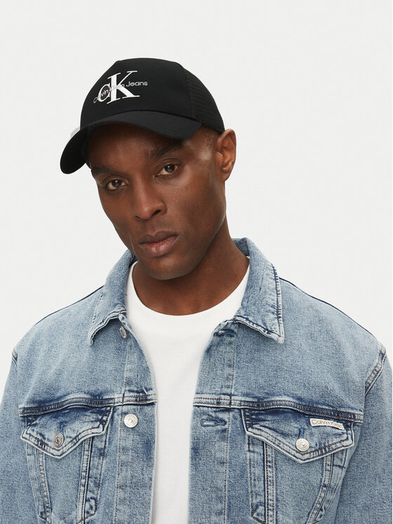 Calvin Klein Jeans Calvin Klein Jeans Cepure ar nagu Monologo LV04G5065G Melns