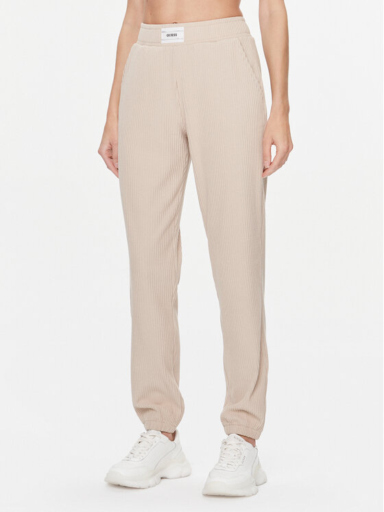 Guess Guess Спортивні штани Aislin V4RB01 KC2T0 Бежевий Regular Fit