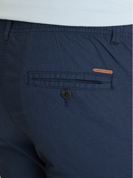 Jack & Jones Jack & Jones Chinosy Marco 12293491 Granatowy Slim Fit