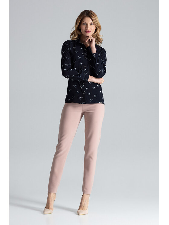 FIGL FIGLFIGL Camicia M284 Blu scuro Regular Fit
