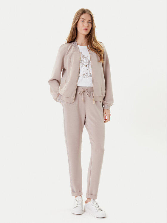 Liu Jo Liu Jo Spodnie dresowe TF5093 J4616 Beżowy Regular Fit