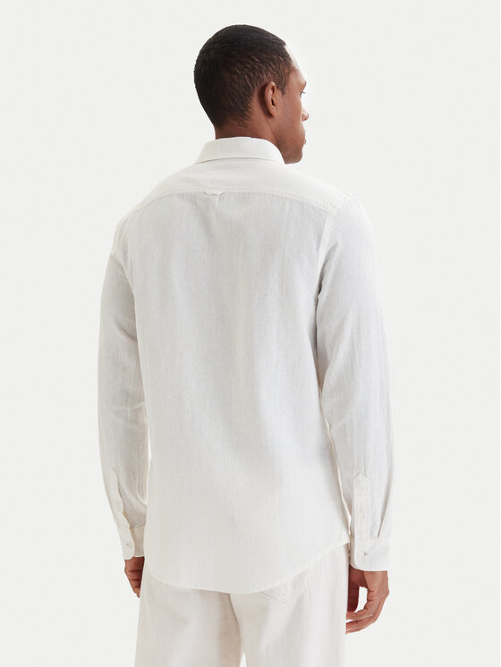 Tommy Jeans Tommy Jeans Camicia DM0DM22761 Écru Regular Fit