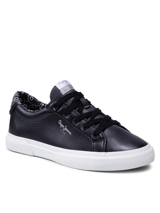 Pepe Jeans Pepe Jeans Sneakersy Kenton Plain PLS31235 Čierna