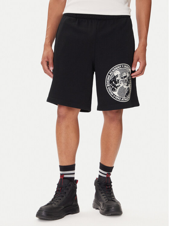 HUGO HUGO Спортивні шорти Dubox 50542413 Чорний Regular Fit