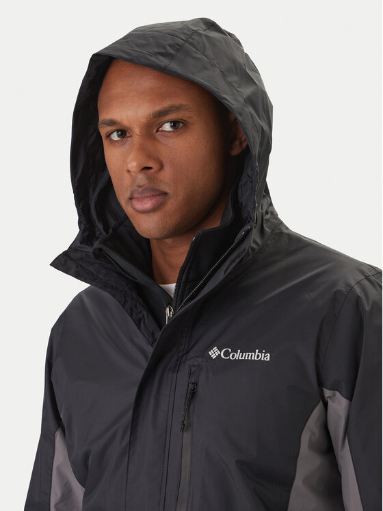 Columbia Columbia Яке за дъжд Pouring Adventure™ III 2117171 Черен Regular Fit