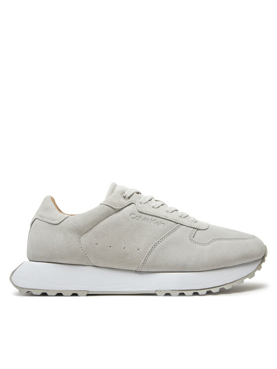 Calvin Klein Calvin Klein Сникърси Low Top Lace Up Suede HM0HM01645 Сив