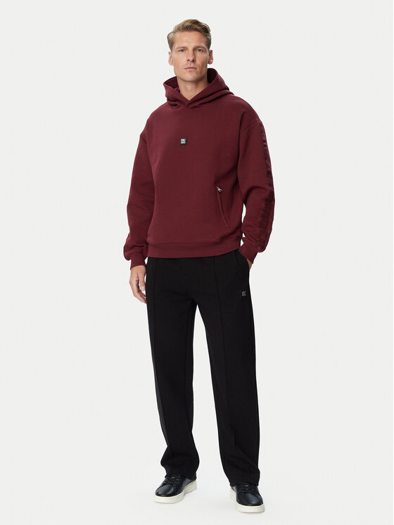 HUGO HUGO Felpa Deryhood 50567948 Bordeaux Regular Fit
