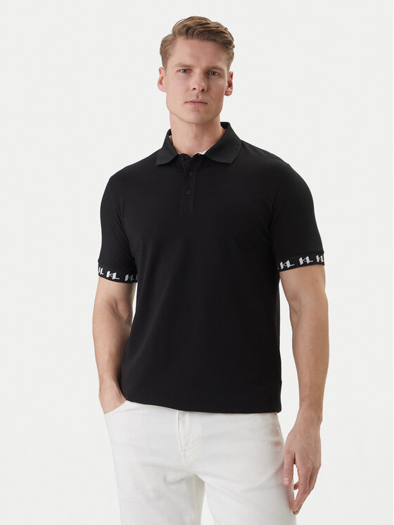 KARL LAGERFELD KARL LAGERFELD Polo marškinėliai 745020 562221 Juoda Regular Fit