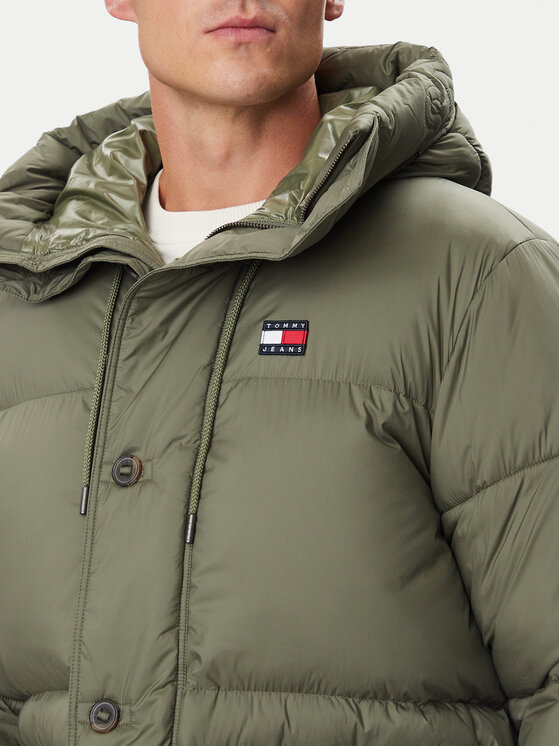 Tommy Jeans Tommy Jeans Μπουφάν χειμωνιάτικο DM0DM23730 Πράσινο Relaxed Fit